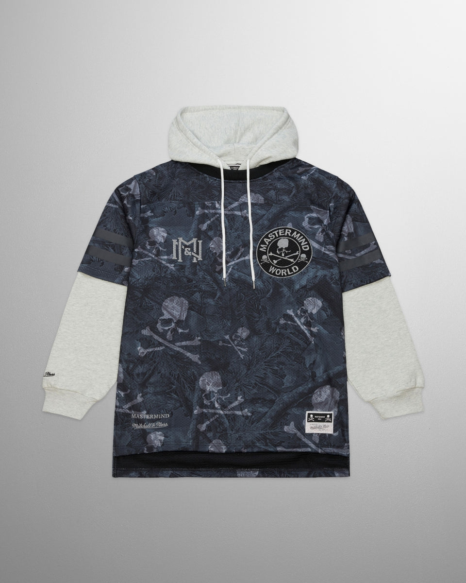 Mitchell&Ness × MASTERMIND WORLD PRINT HOODED JERSEY – MASTERMIND