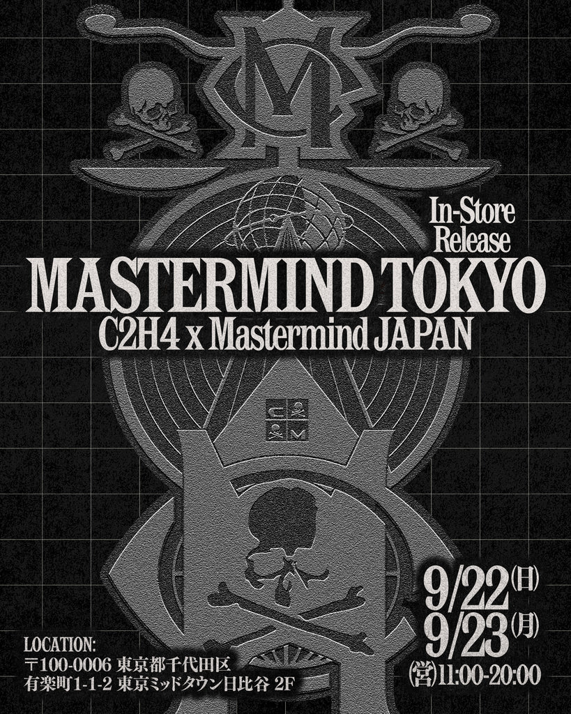 C2H4 × mastermind JAPAN販売のお知らせ