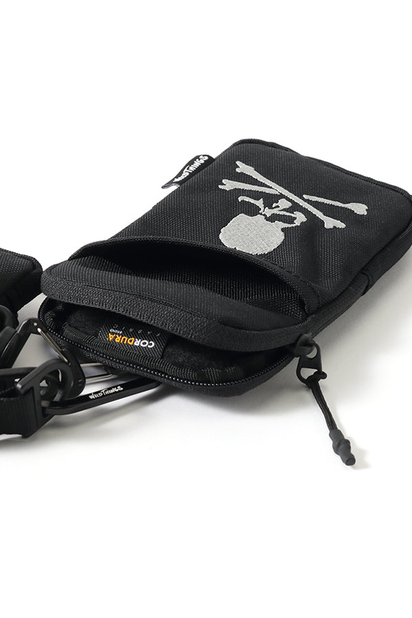 WILD THINGS × mastermind JAPAN POLY CORDURAUTILITY STRAP POUCH