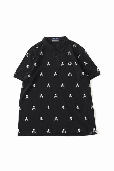 マスターマインド　新品 フレッドペリー　スカル 柄 刺繍 ポロ シャツ M 黒 楽天市場】FRED PERRY × MASTERMIND WORLD フレッドペリー