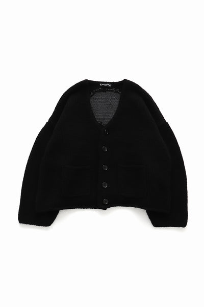 【完売品】Hype-13 bi-color cardigan black 完売品】Hype-13 bi-color cardigan black