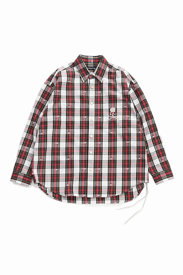 mastermind Japan 11SS スカルジャカードチェックシャツ mastermind Japan 11SS スカルジャカードチェックシャツ