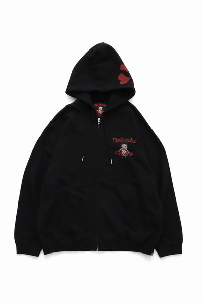 BETTY BOOP × MASTERMIND WORLD BOXY ZIP-UP HOODIE – MASTERMIND