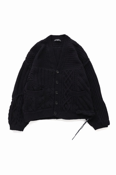 MW HAND KNITTED PATCHWORK CARDIGAN – MASTERMIND TOKYO 公式