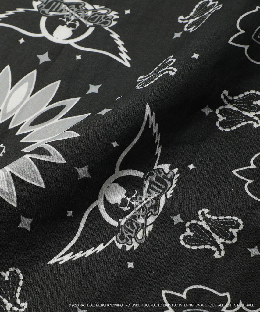 AEROSMITH × MASTERMIND WORLD Wing And Skull Logo Bandana