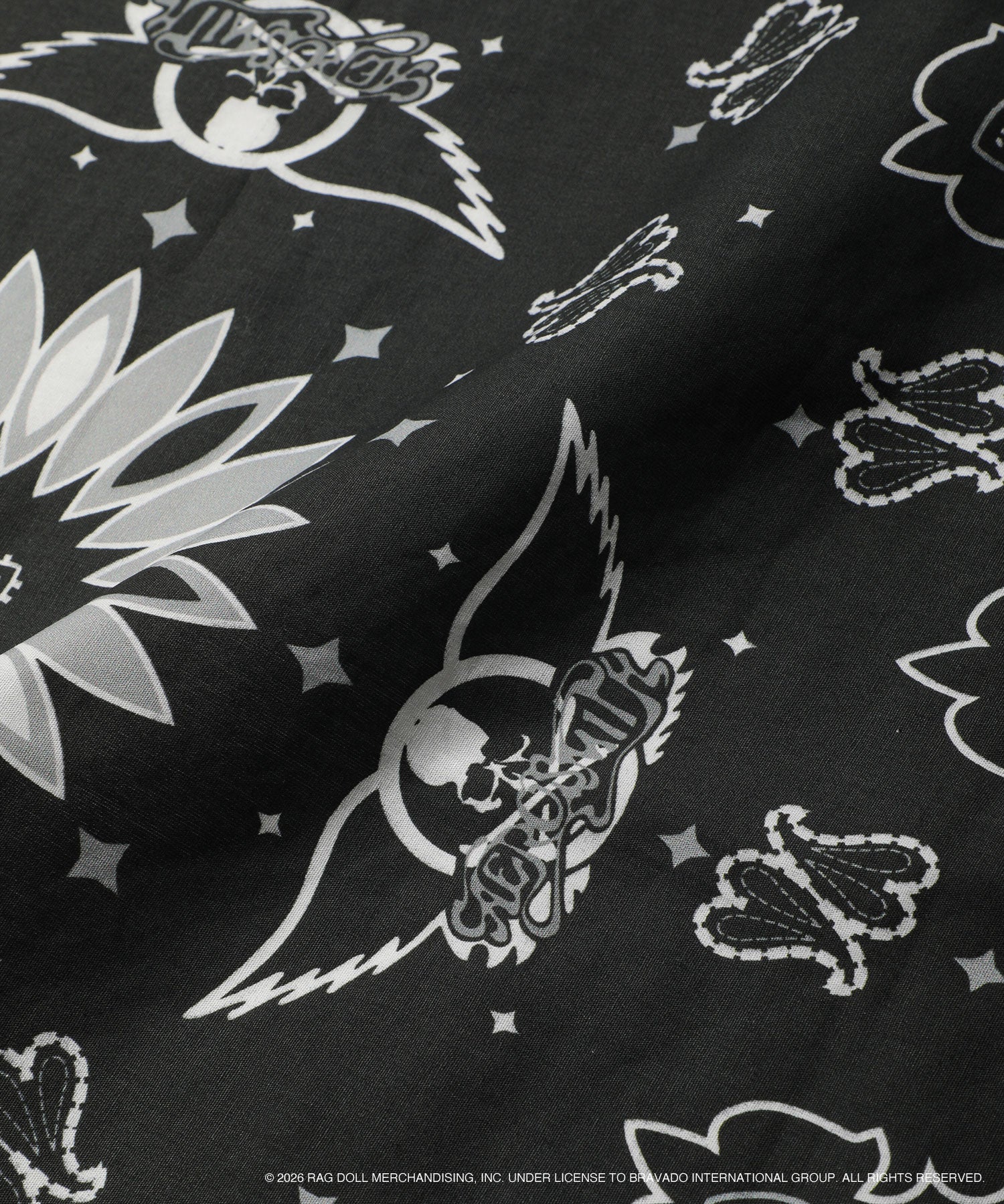 AEROSMITH × MASTERMIND WORLD Wing And Skull Logo Bandana