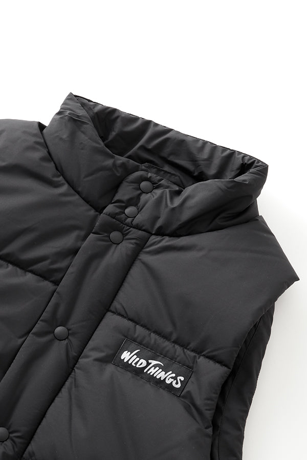 WILDTHINGS × mastermind JAPAN DACRON HOODED VEST – MASTERMIND