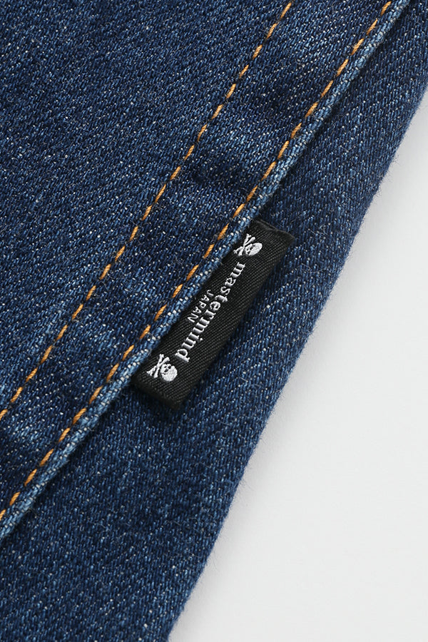 mastermind WORLD Blue Monogram Slim Jeans MASTERMIND WORLD