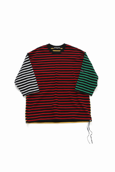 MW BOXY RASCHEL MULTI STRIPE 3/4 TEE – MASTERMIND TOKYO 公式