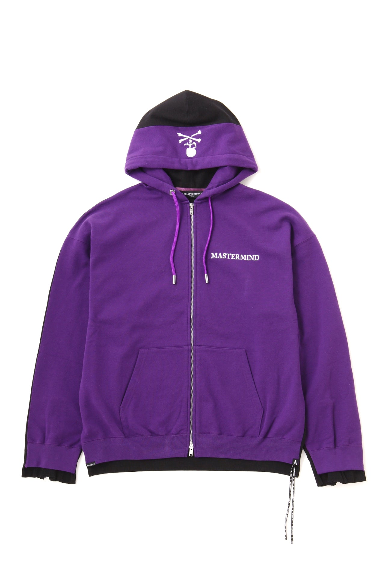 MW BOXY 2 COLOR ZIP HOODIE